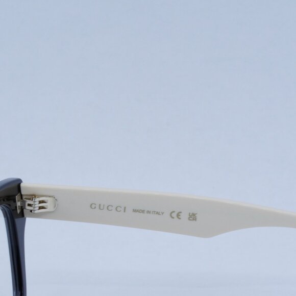 🕶️ New Gucci GG0999O 002 Eyeglasses - Black/White Frame - Picture 6 of 11